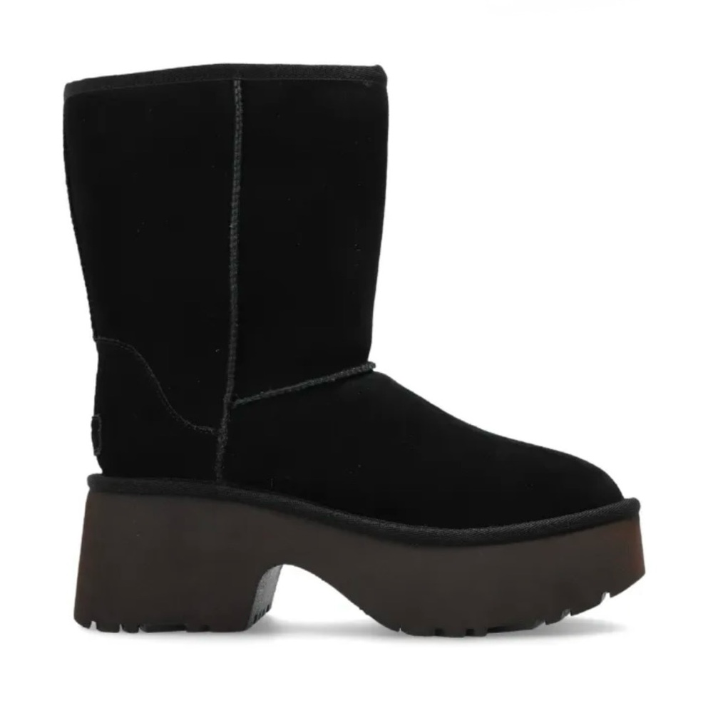UGG Black Suede Platform Ankle Boots